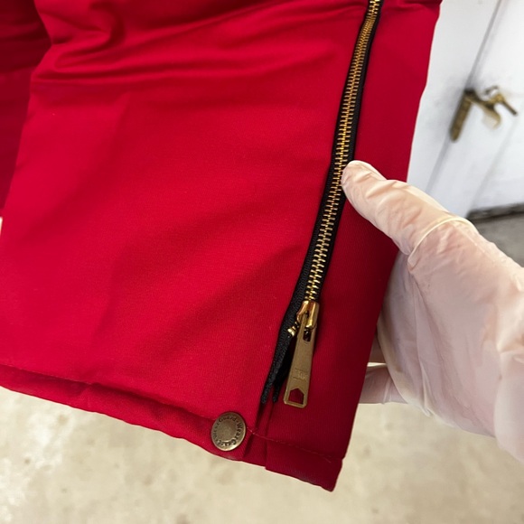 Vintage Men’s Small Regular Quilted Lined Red Snow Suit Bodysuit - Picture 13 of 16